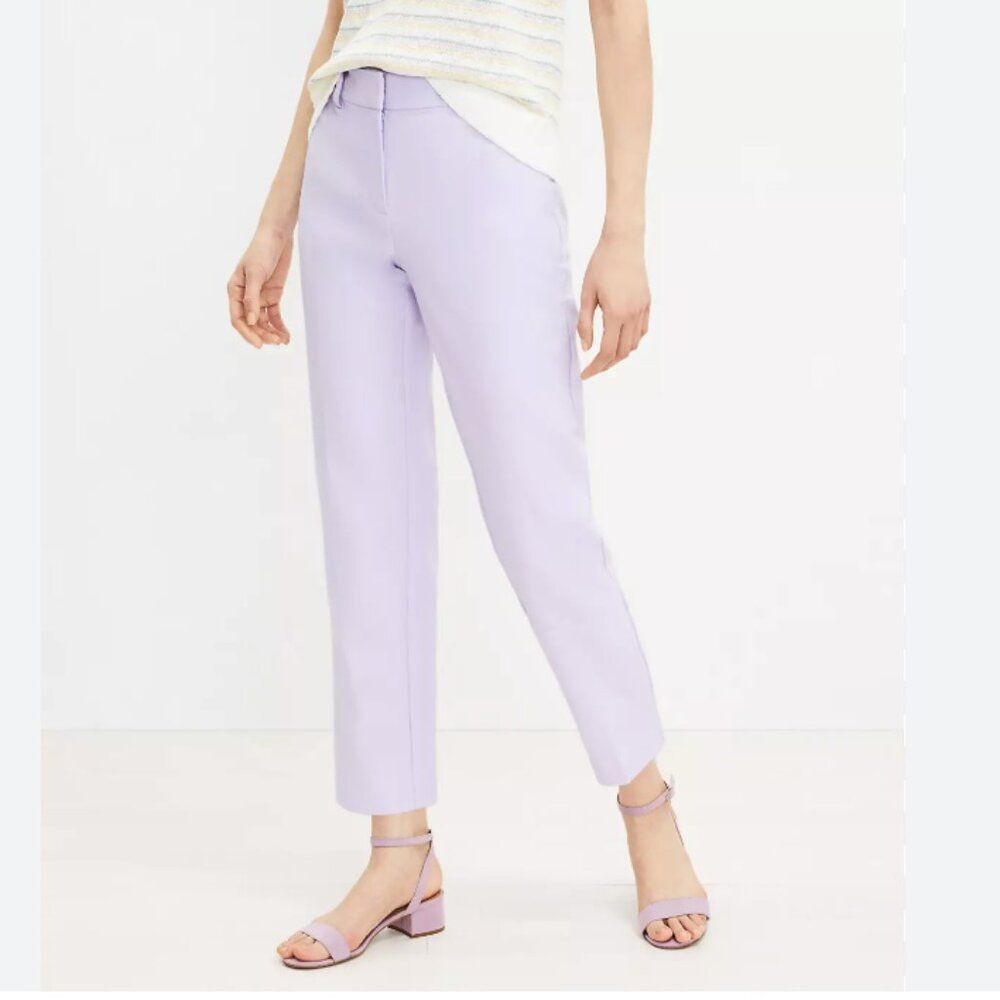 LOFT Riviera Slim Pants in Doubleweave - Size 8 - NWT